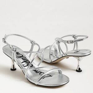 Sam Edelman Silver Strappy Heels